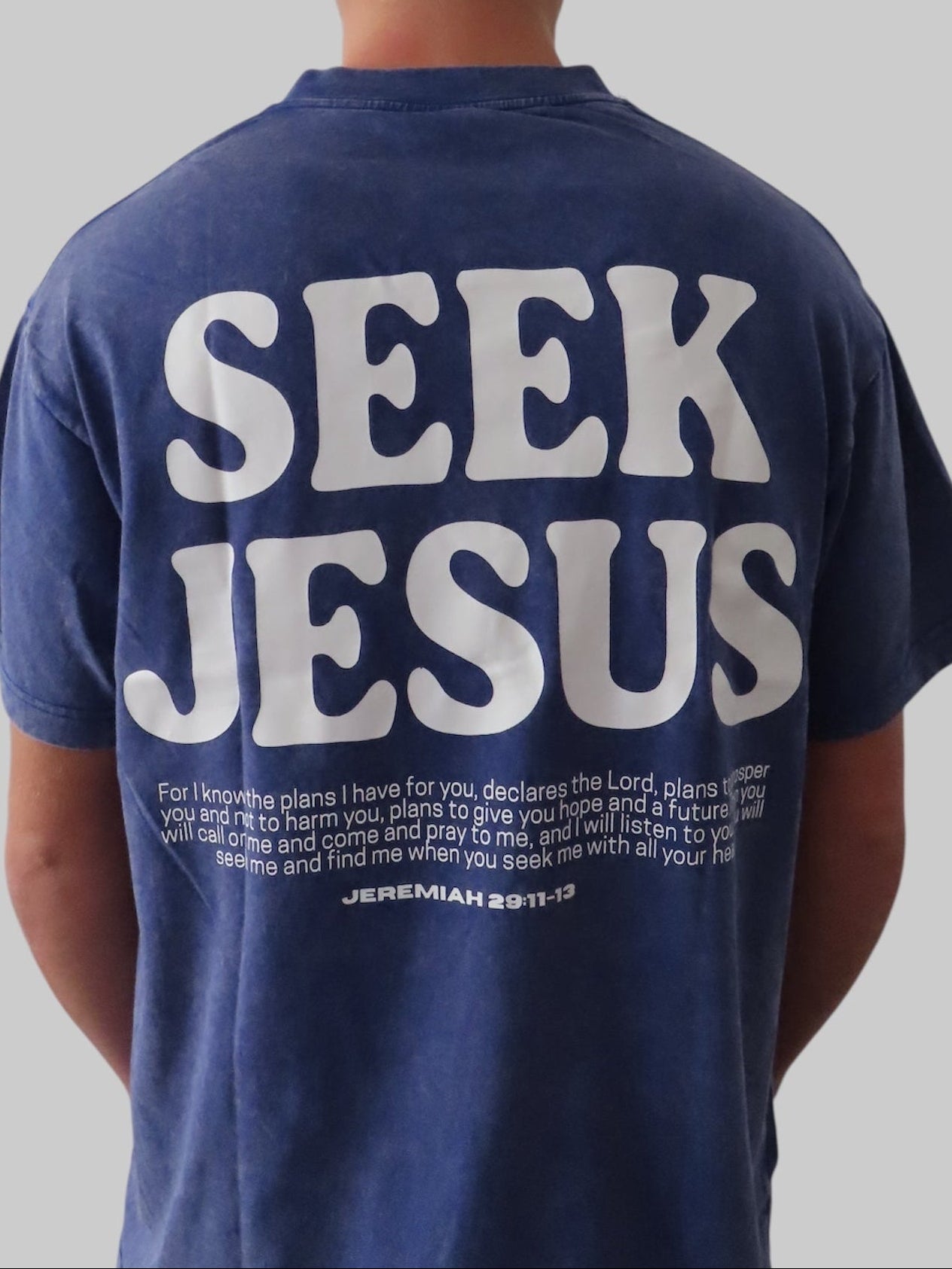 Seek Jesus Blue T-Shirt