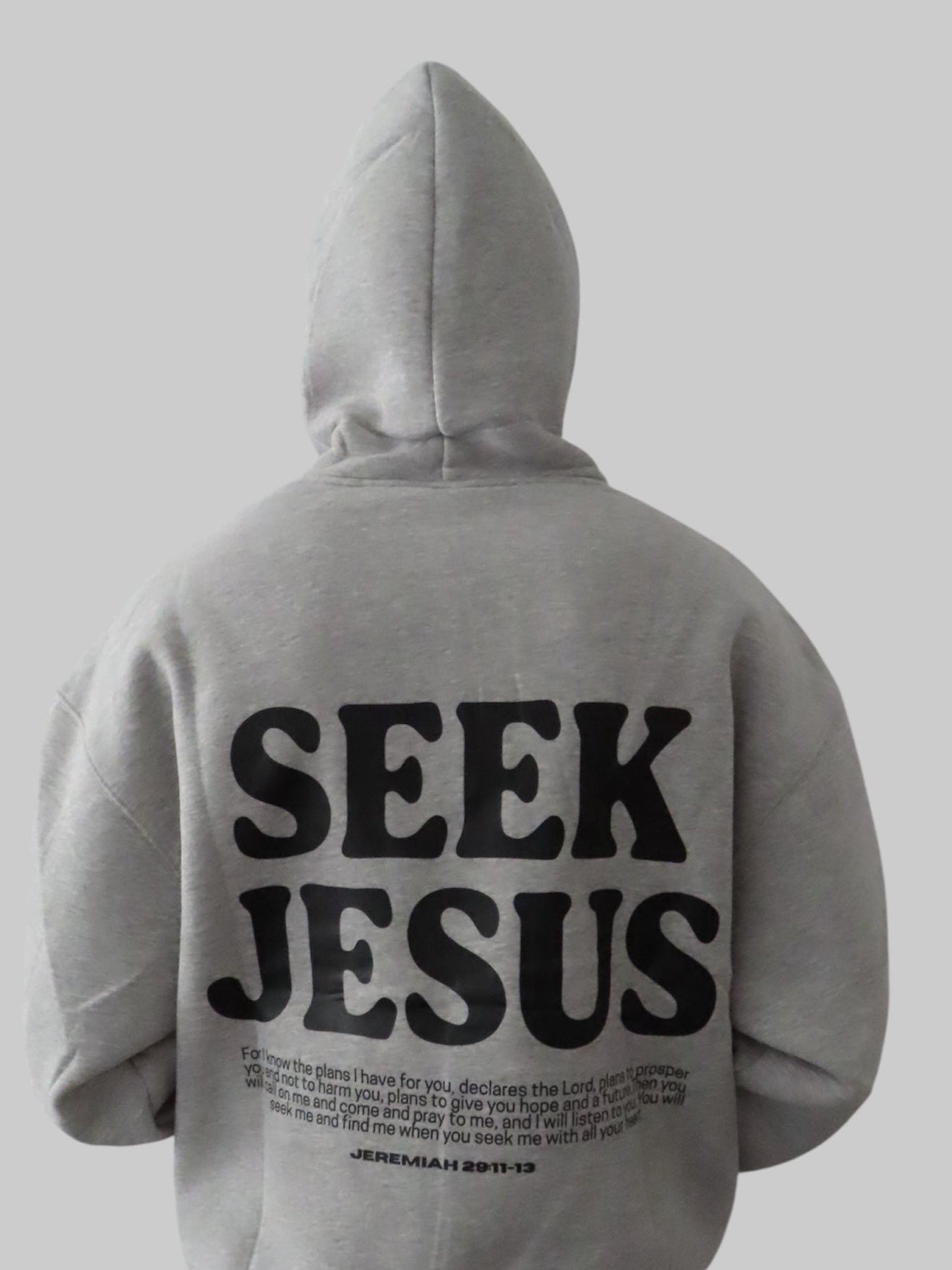Seek Jesus Grey Hoodie