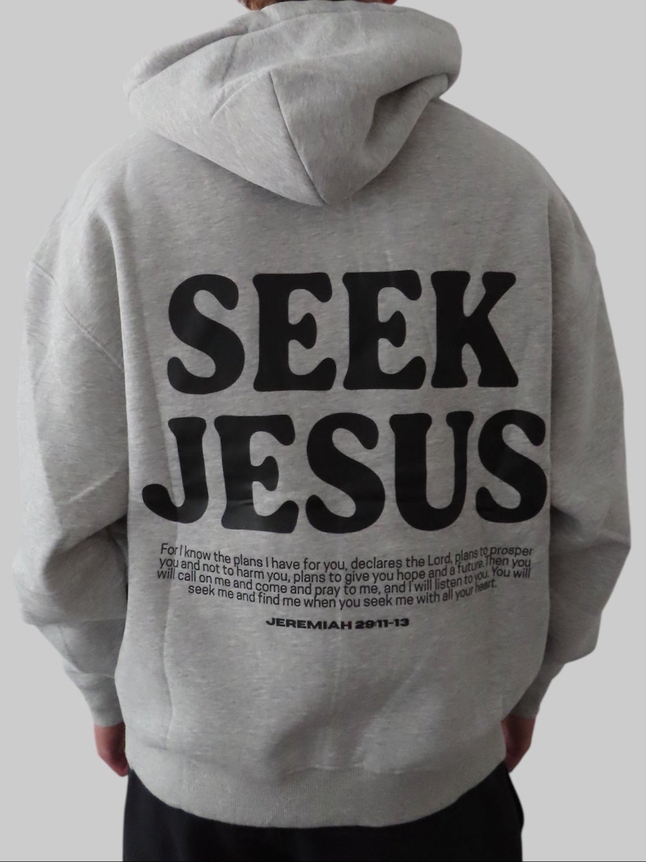 Seek Jesus Grey Hoodie