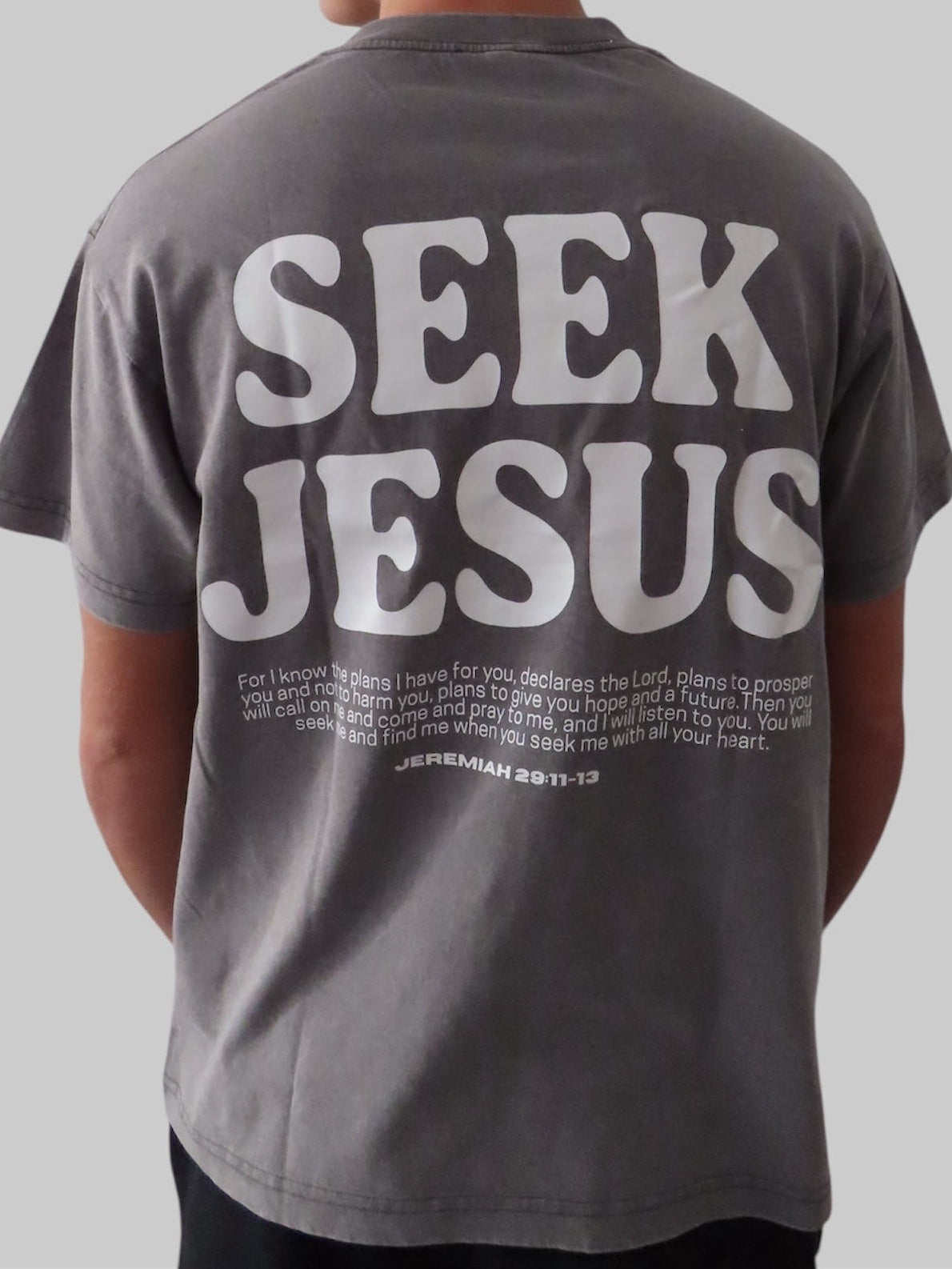 Seek Jesus Grey T-Shirt