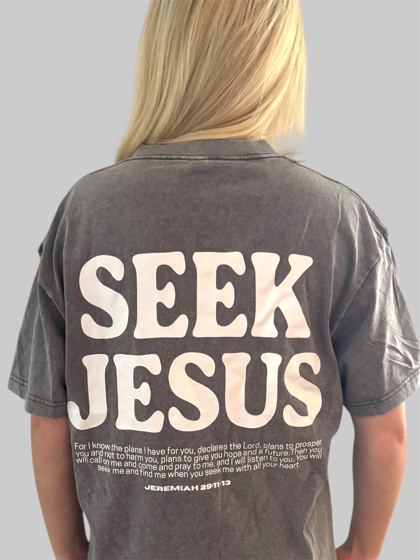 Seek Jesus Grey T-Shirt